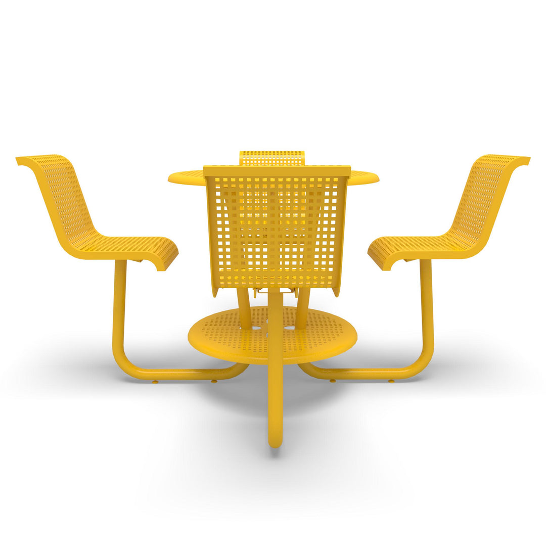 Portable Camino Perforated Round Bar Table