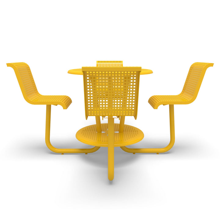 Portable Camino Perforated Round Bar Table
