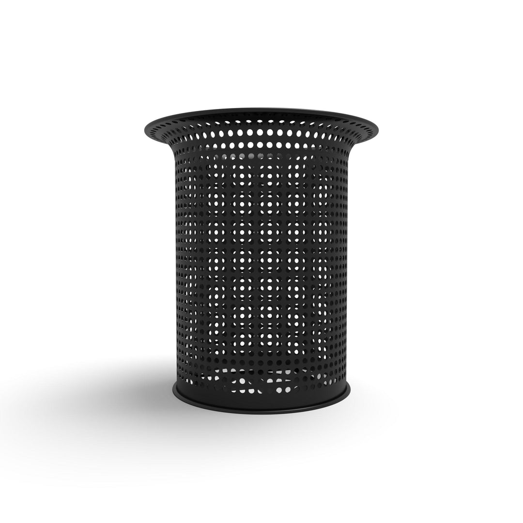 Signature Perforated Flare Top Trash Receptacle