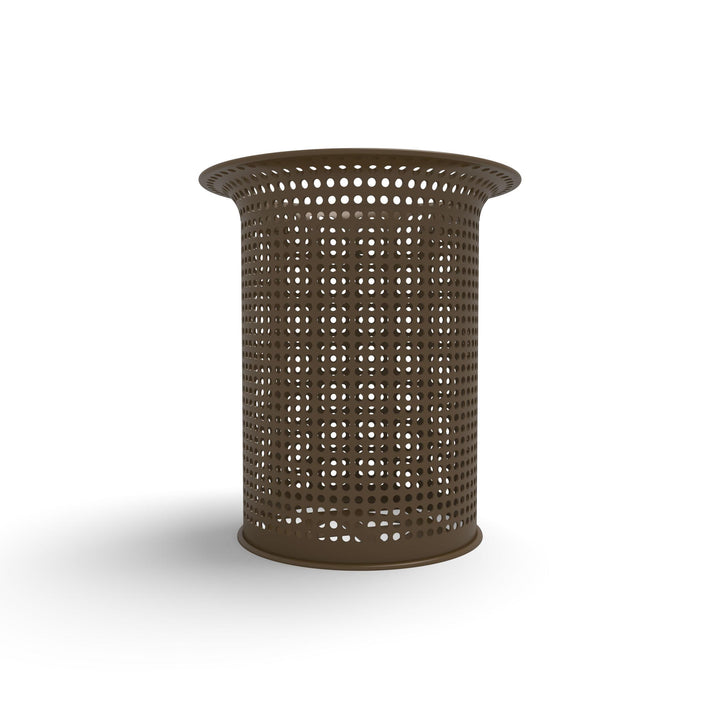 Signature Perforated Flare Top Trash Receptacle