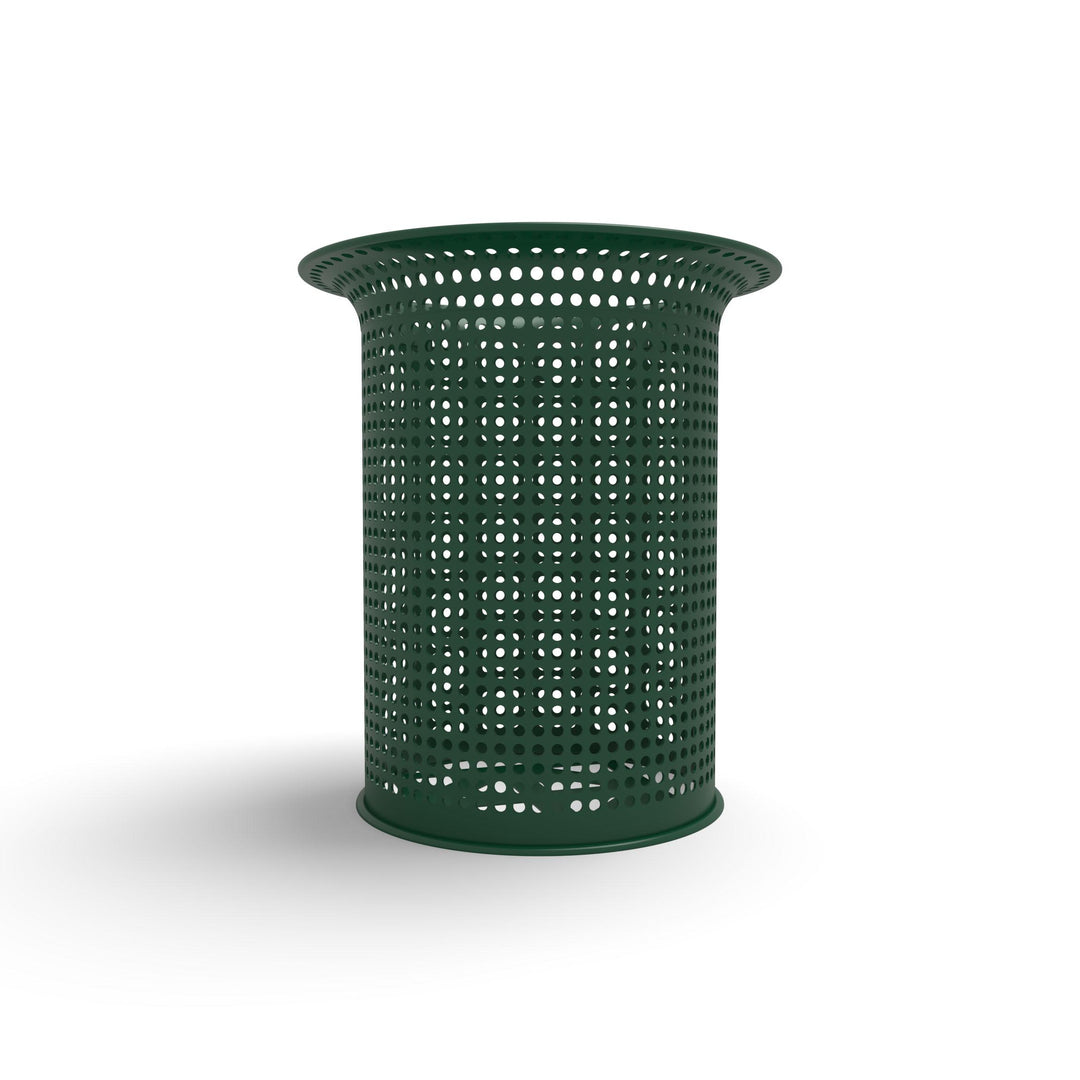Signature Perforated Flare Top Trash Receptacle