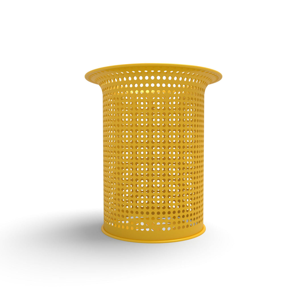 Signature Perforated Flare Top Trash Receptacle