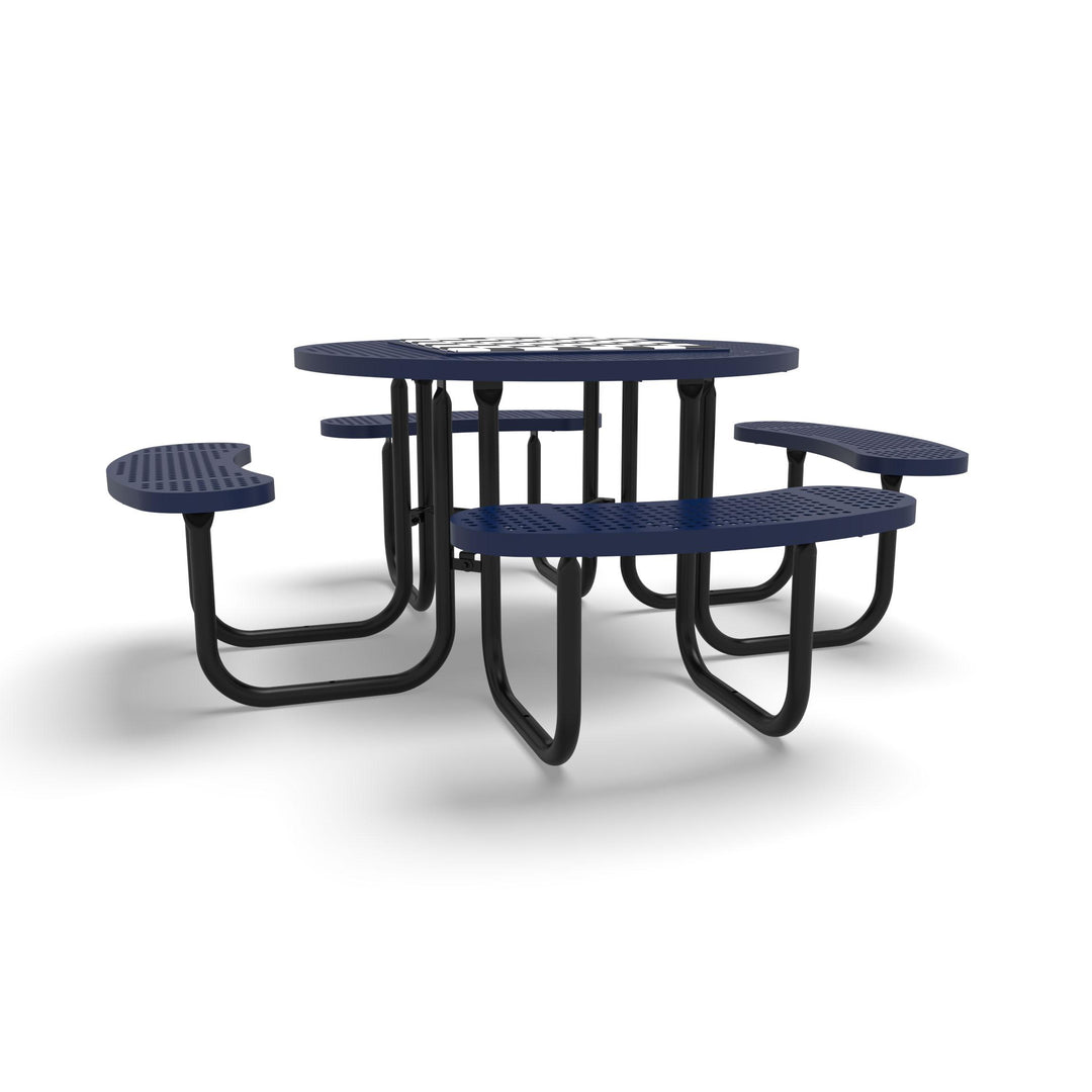 Signature Round Perforated Game Table
