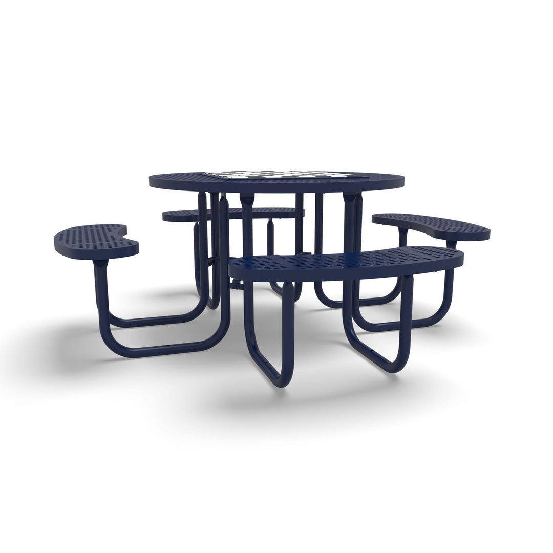Signature Round Perforated Game Table