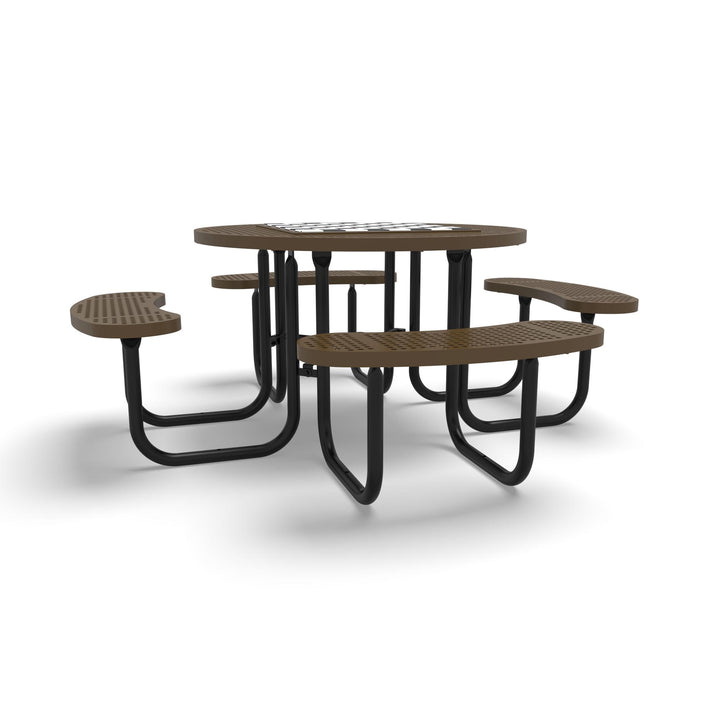 Signature Round Perforated Game Table