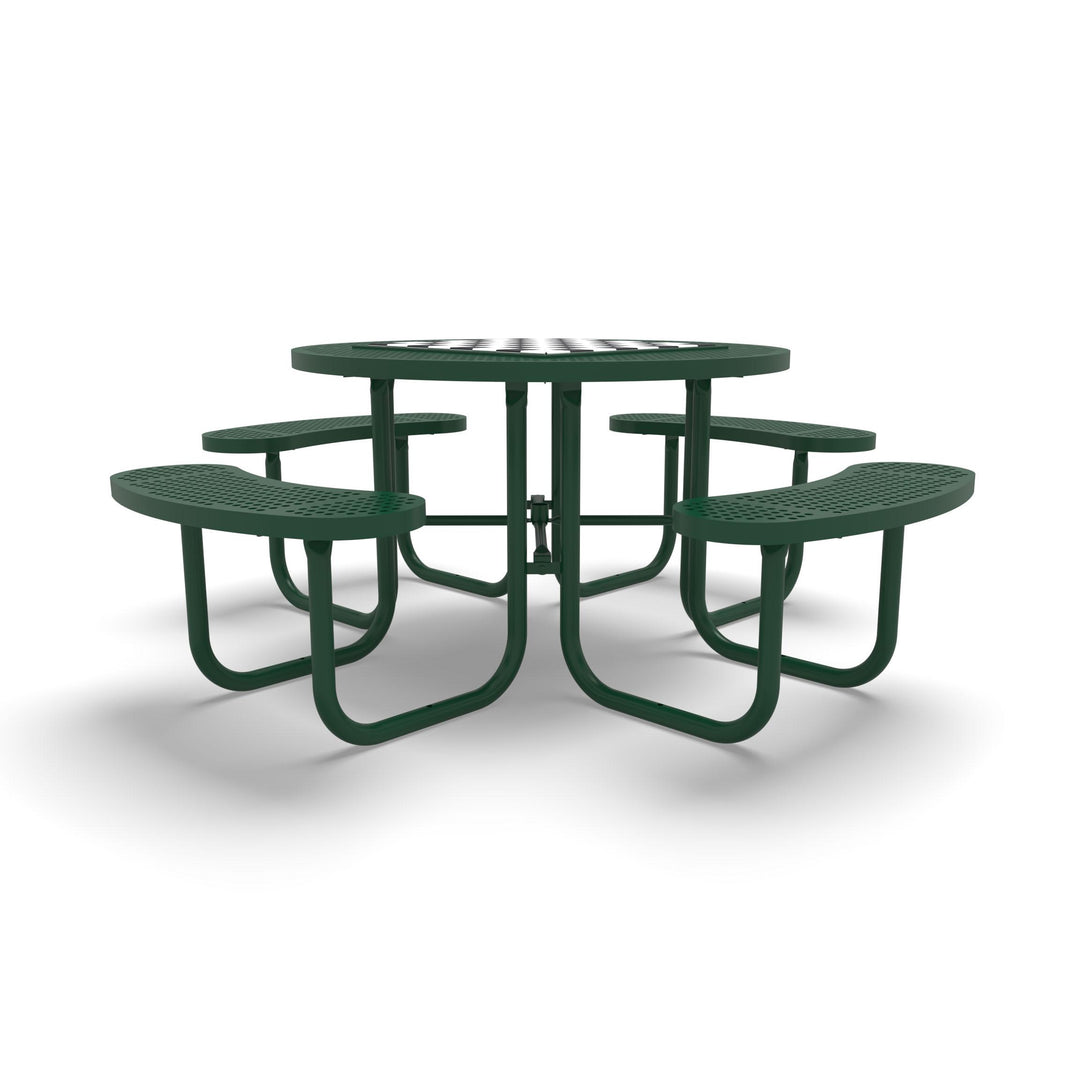 Signature Round Perforated Game Table