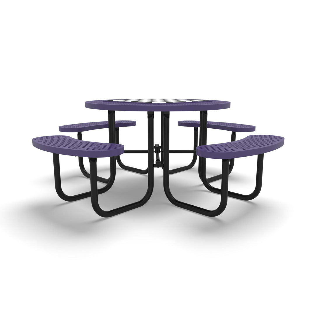 Signature Round Perforated Game Table