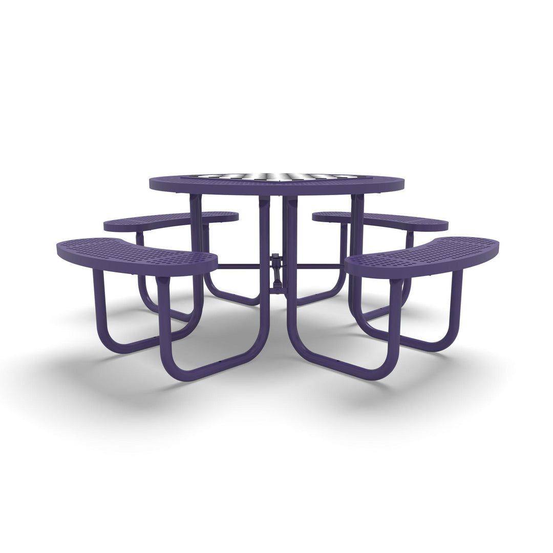 Signature Round Perforated Game Table
