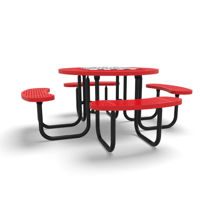 Signature Round Perforated Game Table