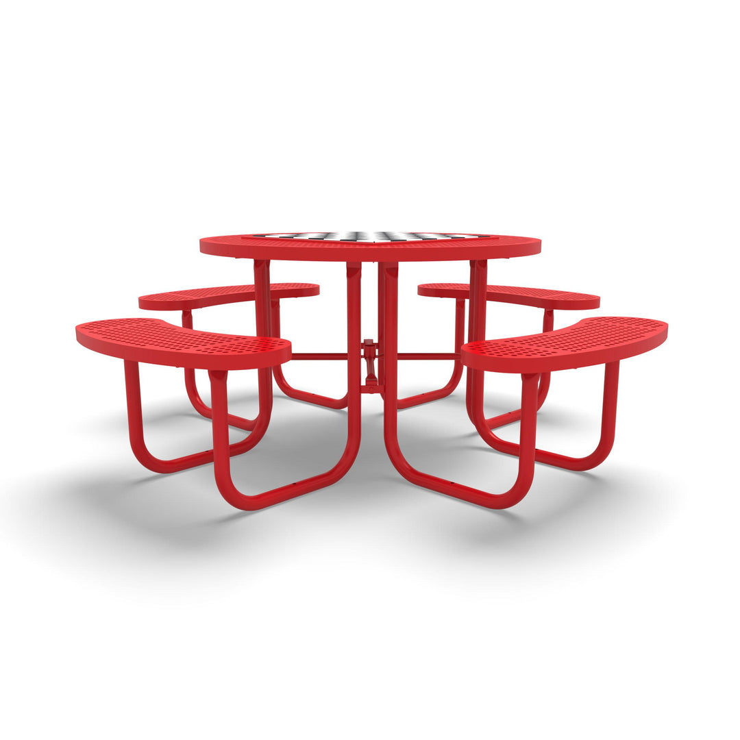 Signature Round Perforated Game Table