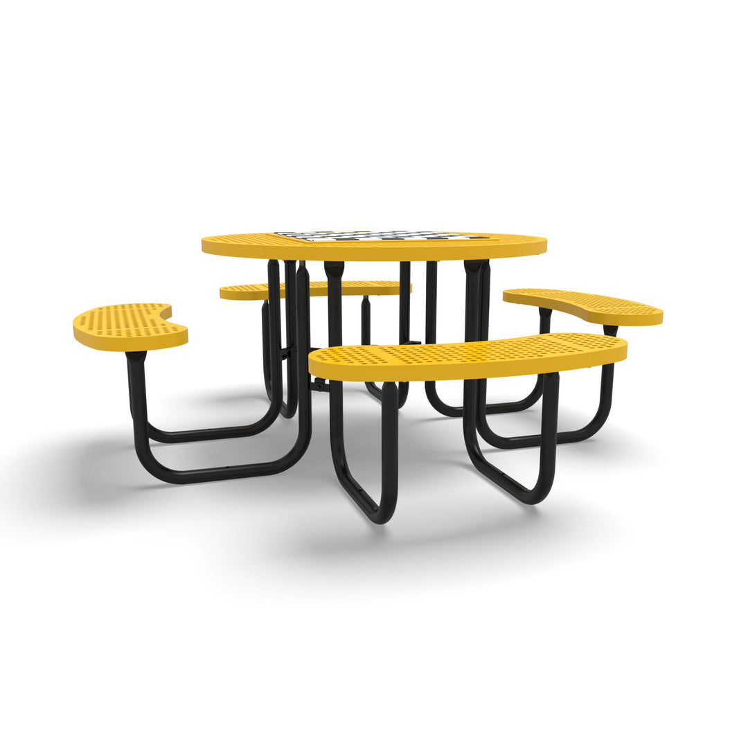 Signature Round Perforated Game Table