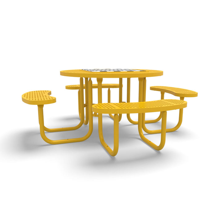 Signature Round Perforated Game Table