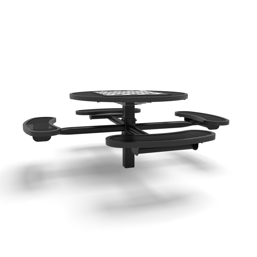 Inground Signature Round Diamond Game Table