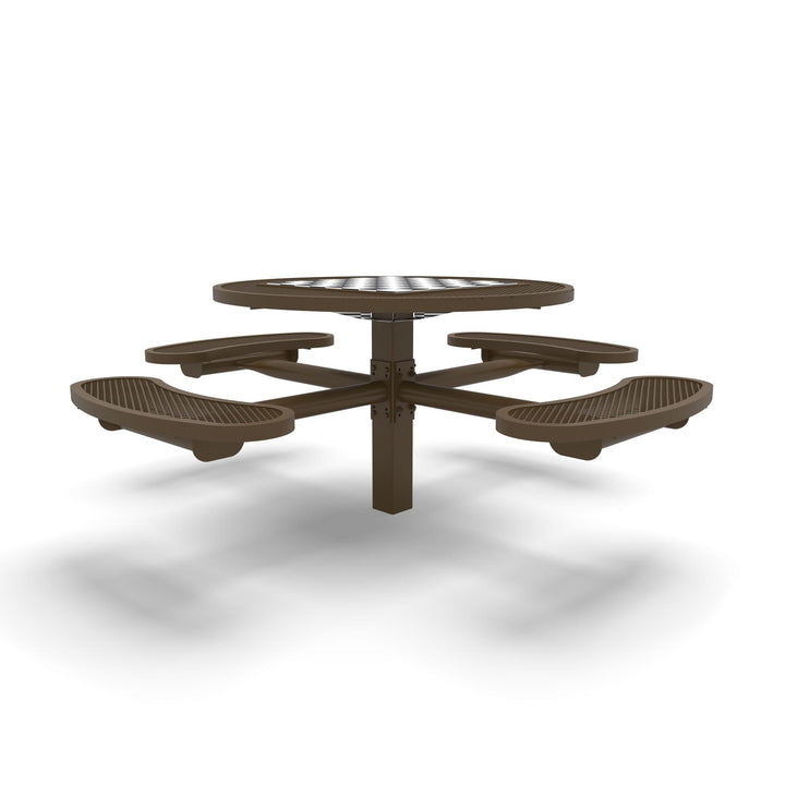 Inground Signature Round Diamond Game Table