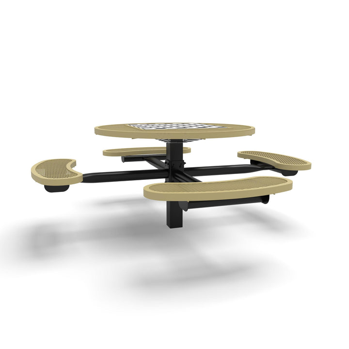 Inground Signature Round Diamond Game Table