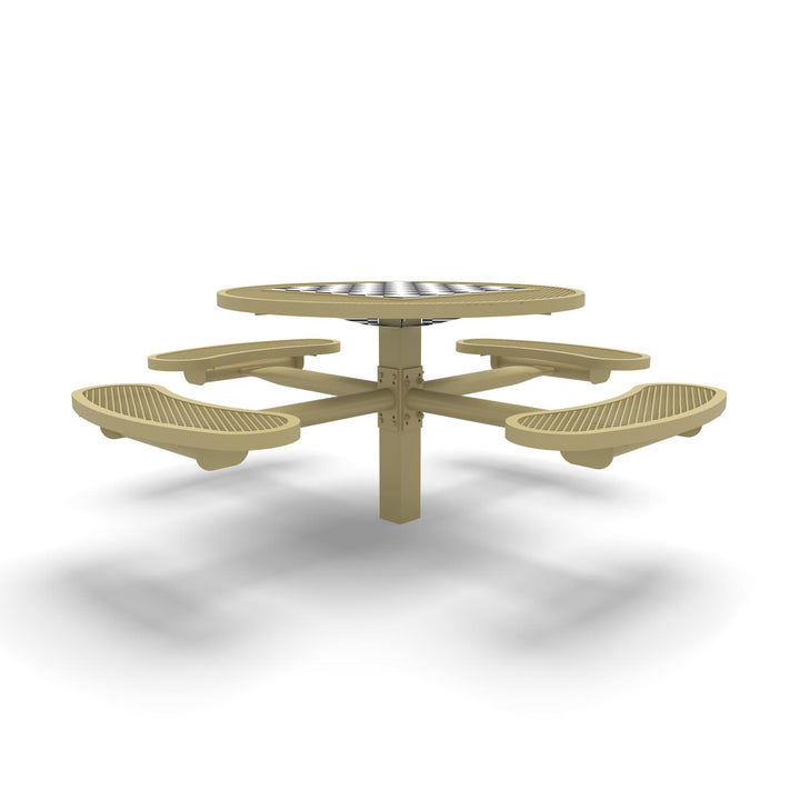 Inground Signature Round Diamond Game Table