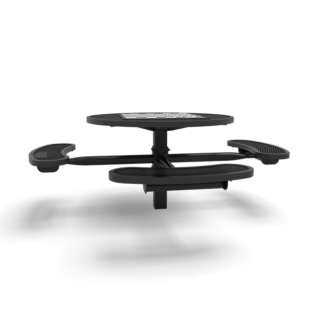 Inground Signature Round Diamond ADA Game Table