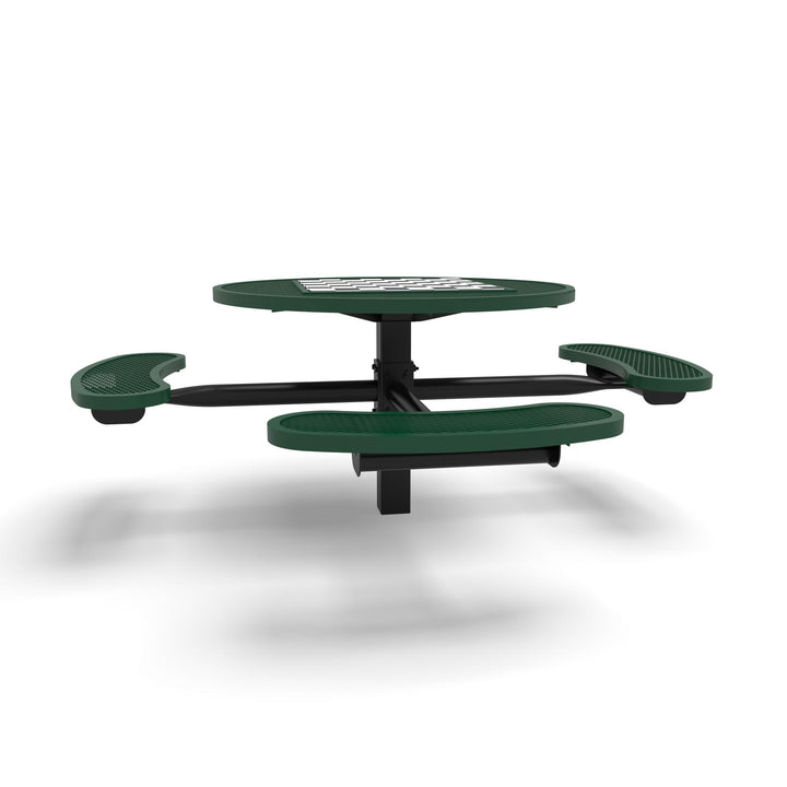 Inground Signature Round Diamond ADA Game Table