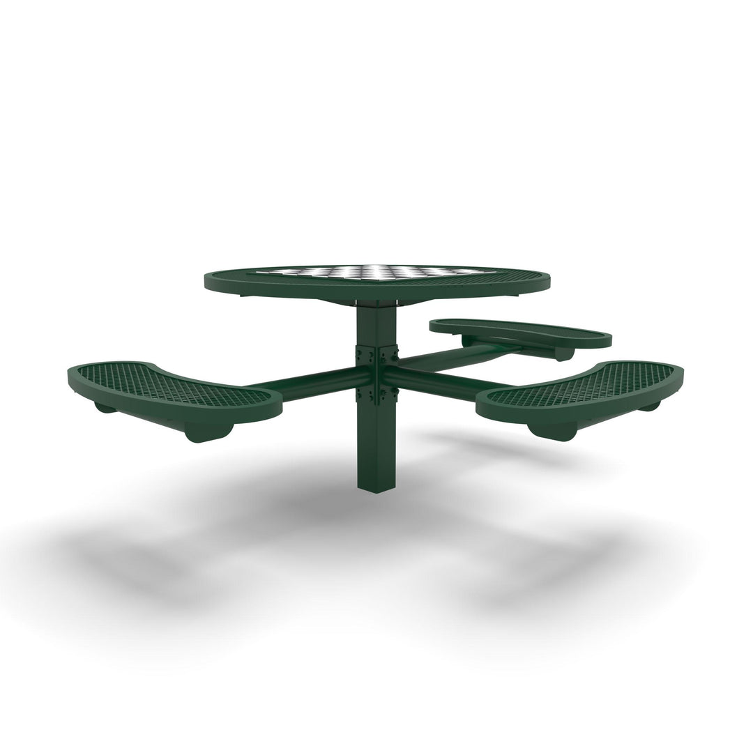 Inground Signature Round Diamond ADA Game Table