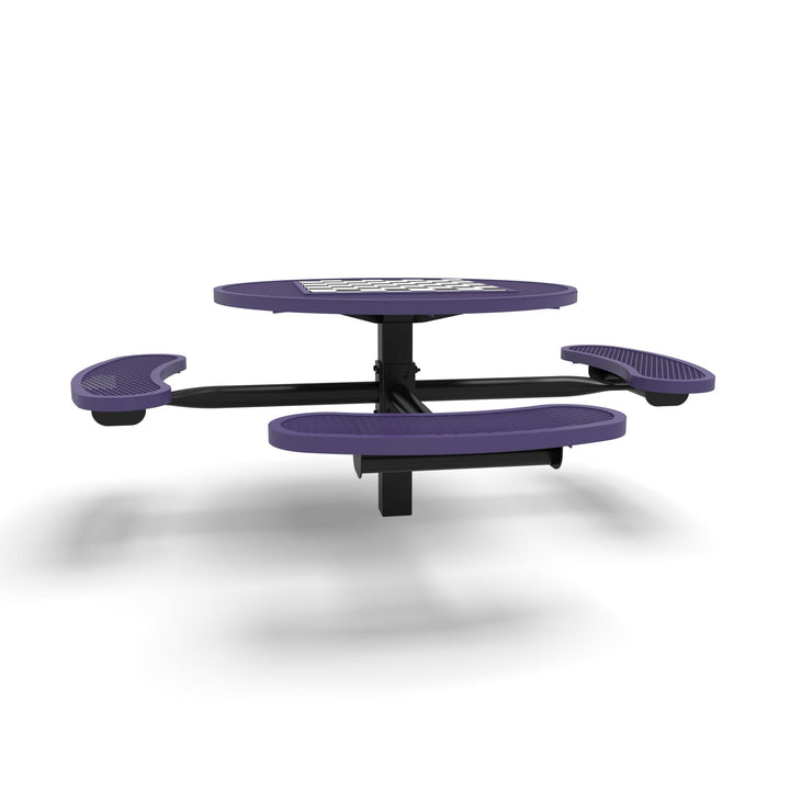 Inground Signature Round Diamond ADA Game Table