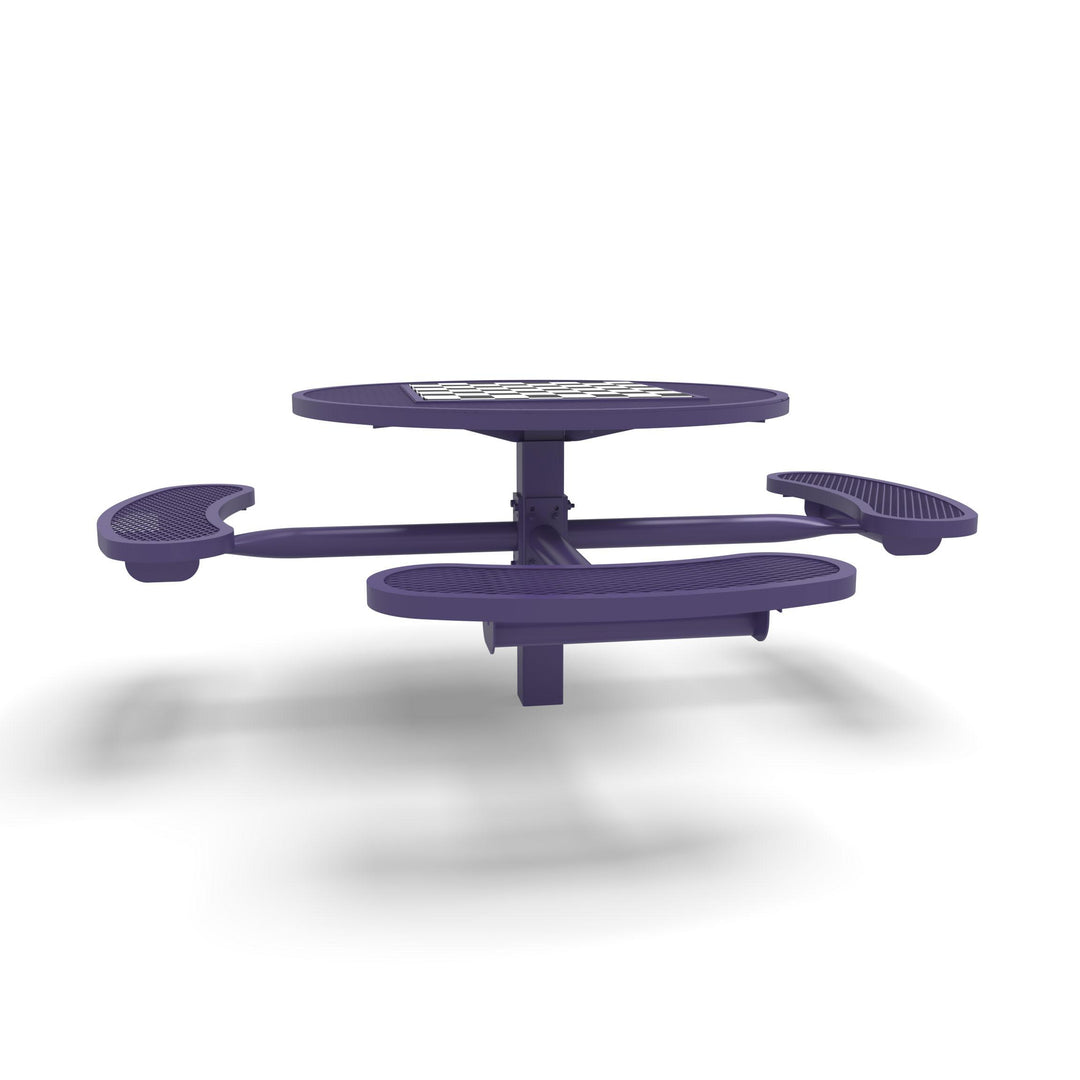 Inground Signature Round Diamond ADA Game Table