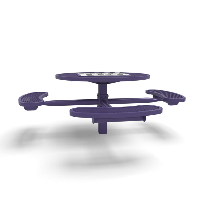 Inground Signature Round Diamond ADA Game Table