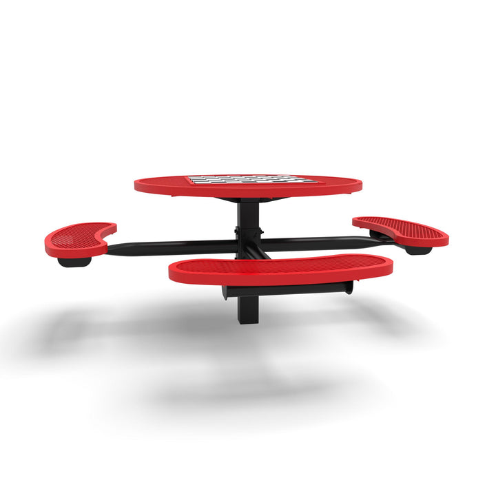 Inground Signature Round Diamond ADA Game Table