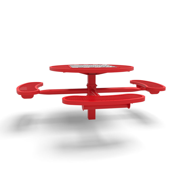 Inground Signature Round Diamond ADA Game Table