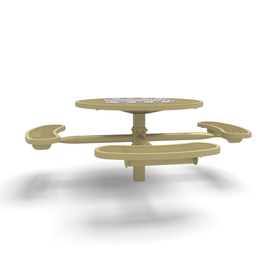 Inground Signature Round Diamond ADA Game Table