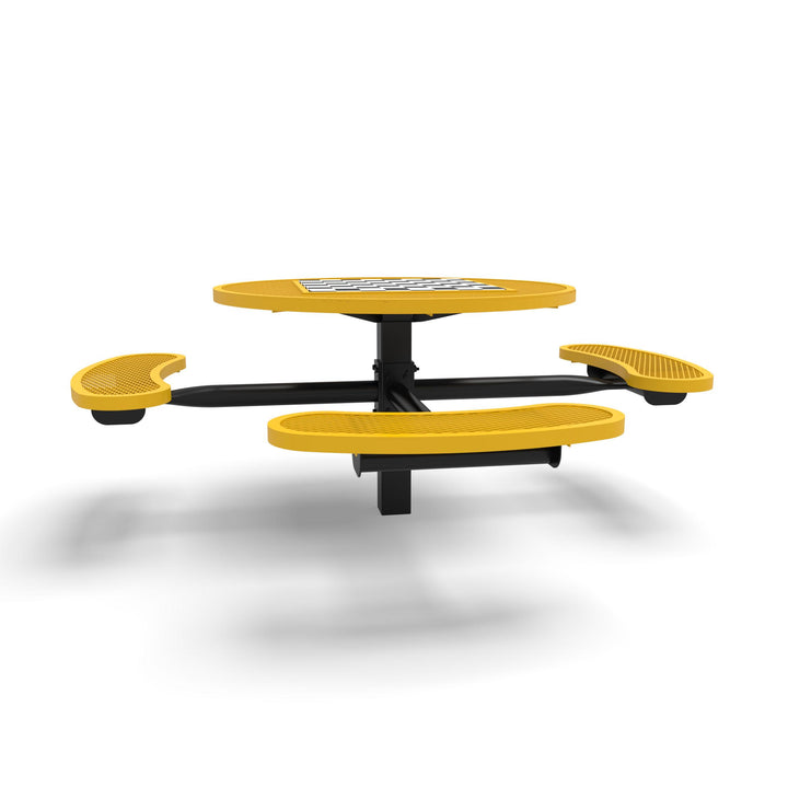 Inground Signature Round Diamond ADA Game Table