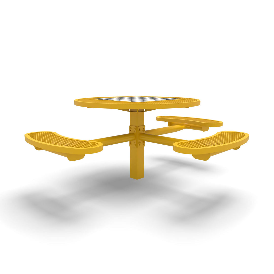 Inground Signature Round Diamond ADA Game Table