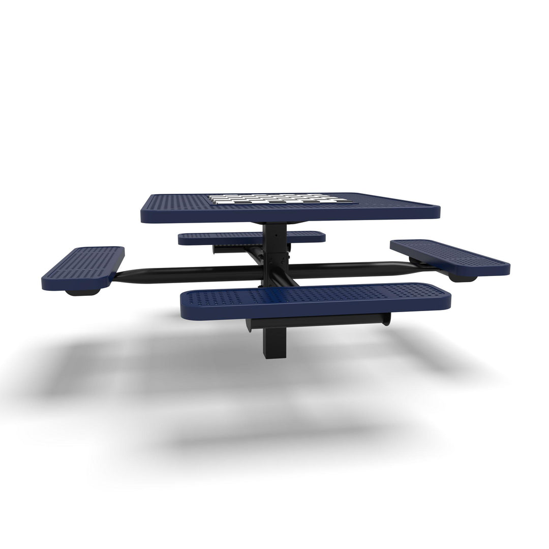 Inground Signature Square Perforated Game Table