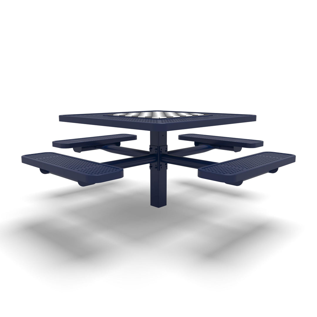 Inground Signature Square Perforated Game Table