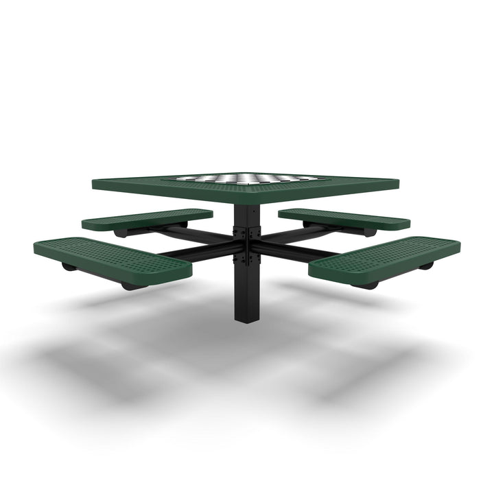 Inground Signature Square Perforated Game Table