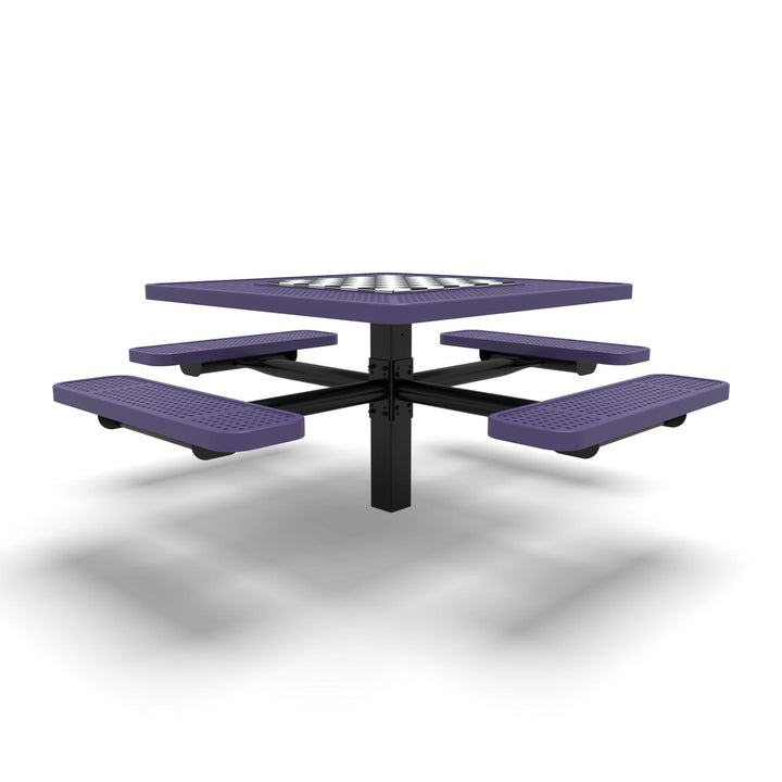 Inground Signature Square Perforated Game Table