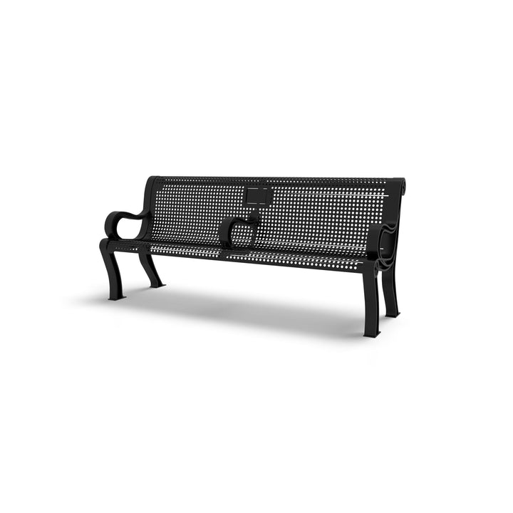 Estate Perforated Memorial Bench