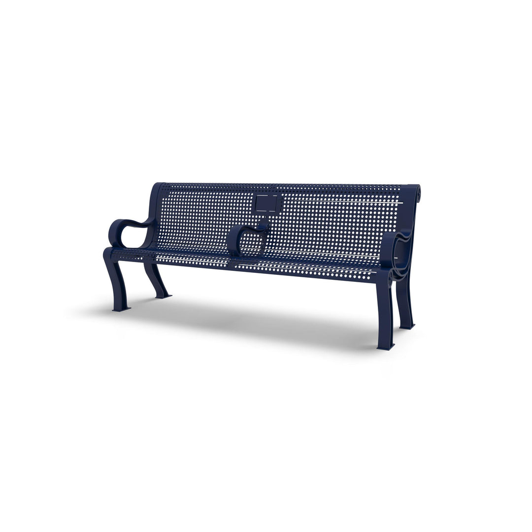 Estate Perforated Memorial Bench