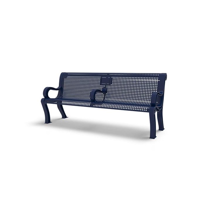 Estate Perforated Memorial Bench