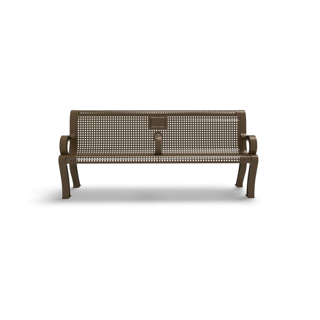Estate Perforated Memorial Bench