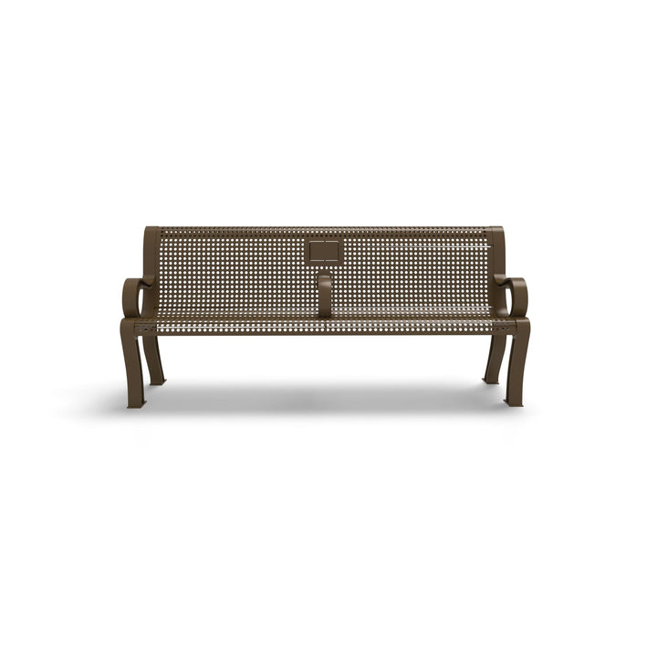 Estate Perforated Memorial Bench