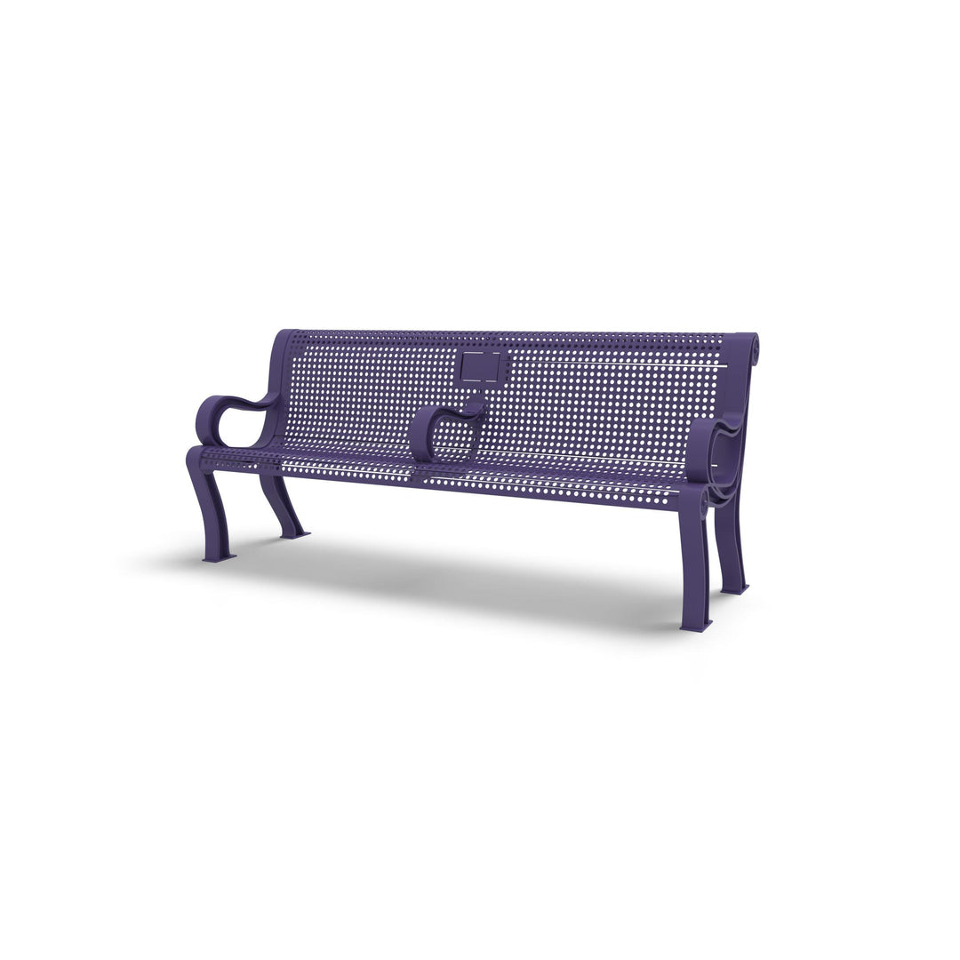 Estate Perforated Memorial Bench