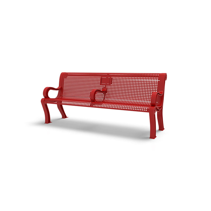 Estate Perforated Memorial Bench
