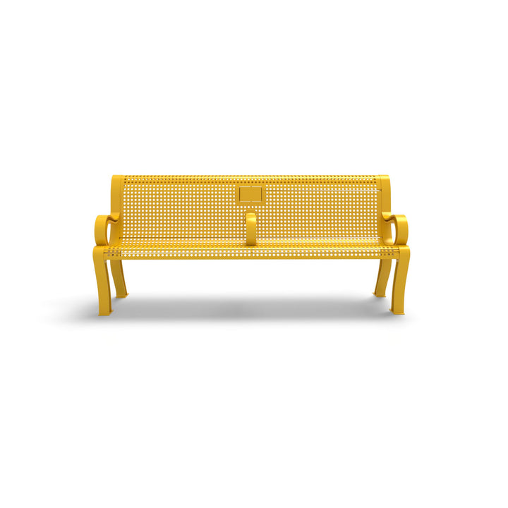 Estate Perforated Memorial Bench