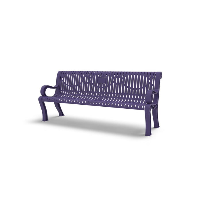 Estate Ribbed Memorial Bench