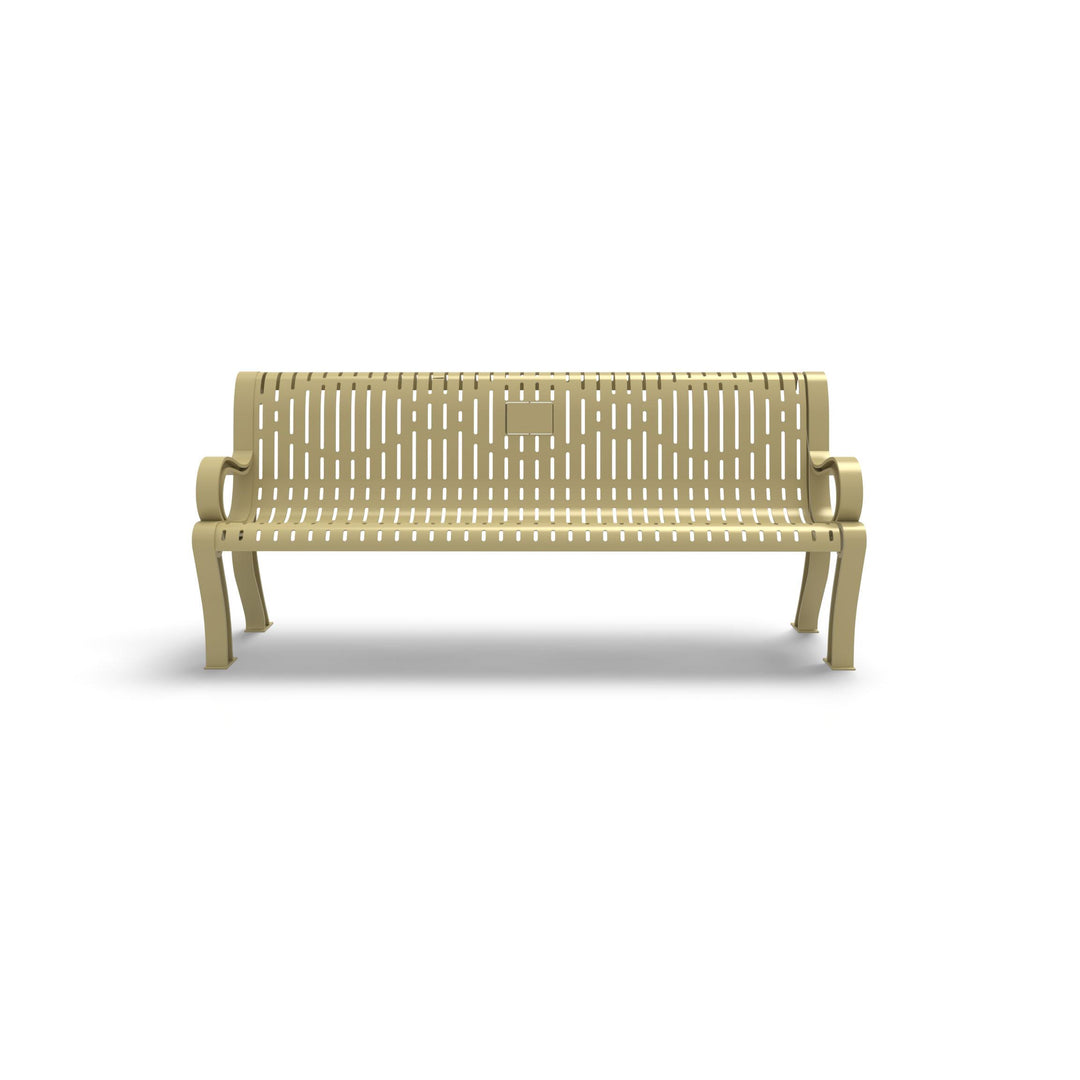 Estate Ribbed Memorial Bench