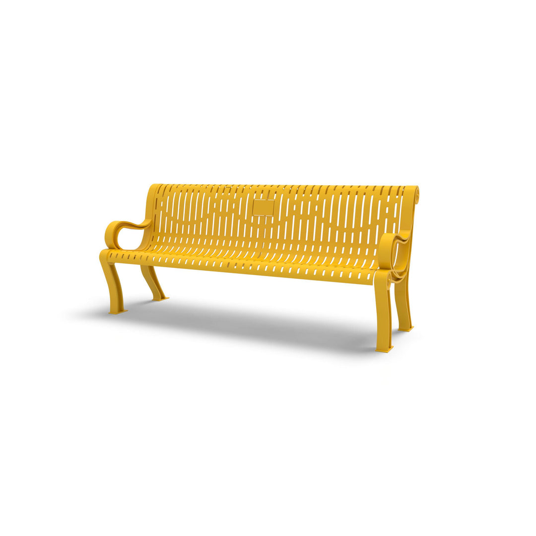 Estate Ribbed Memorial Bench