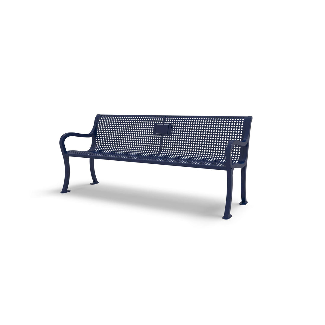 Courtyard Perforated Memorial Bench