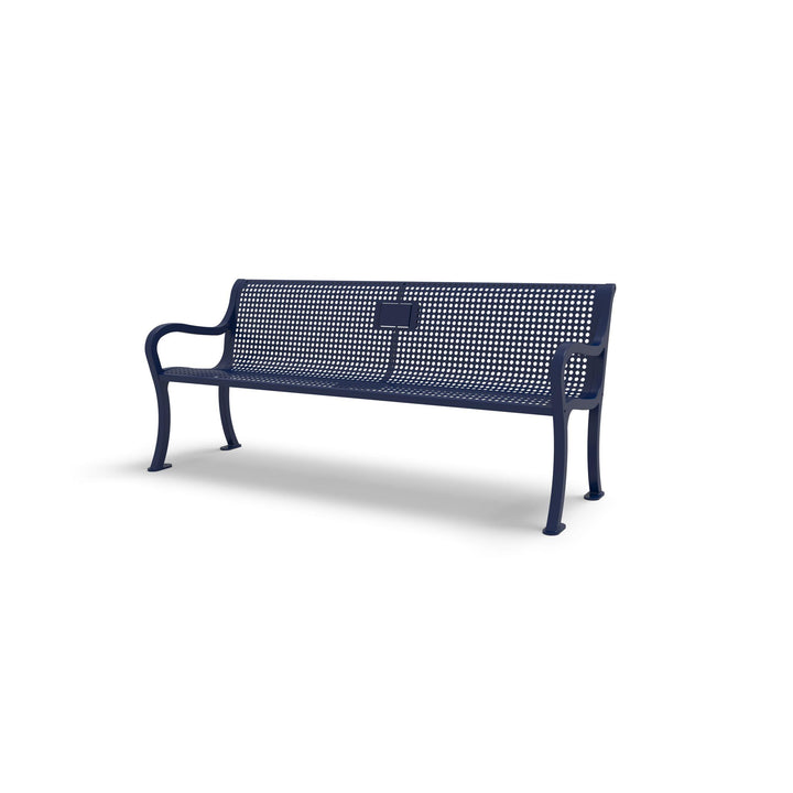 Courtyard Perforated Memorial Bench