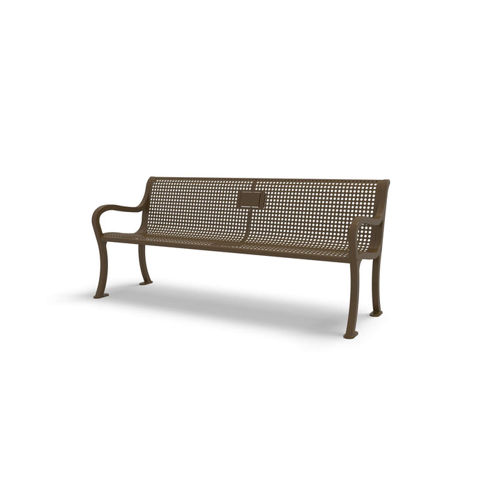 Courtyard Perforated Memorial Bench