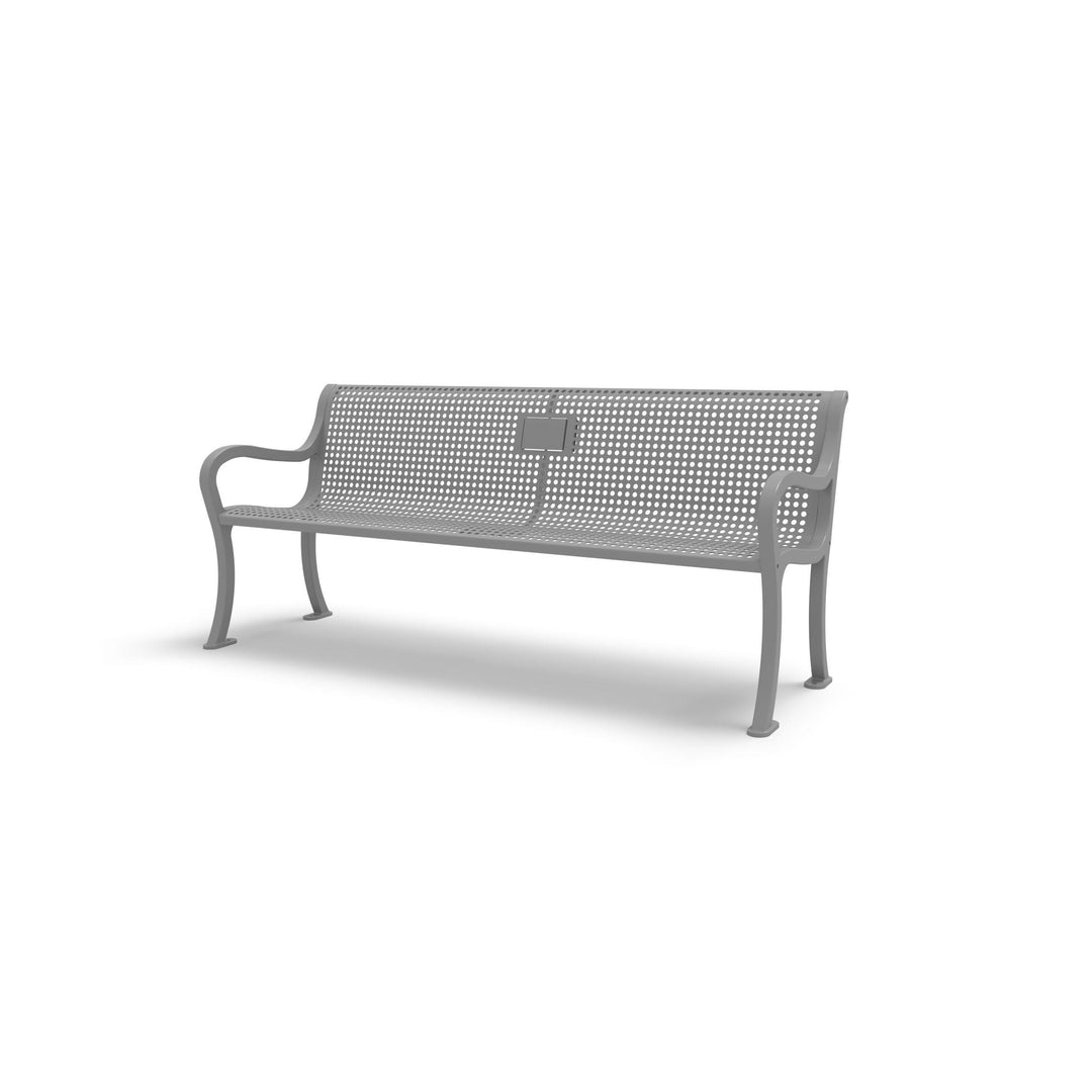 Courtyard Perforated Memorial Bench